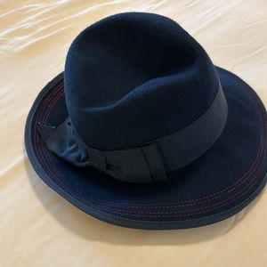 Vintage Betmar wool hat , navy blue